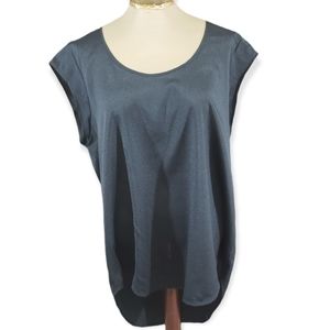 14th & Union Hi-Lo Cap Sleeve Blouse